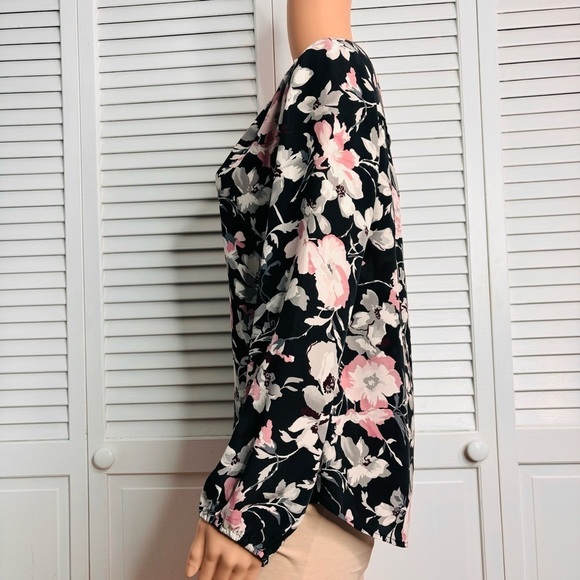 JOIE Odelette Silk Floral Print V-Neck Blouse Size Small - Picture 5 of 8